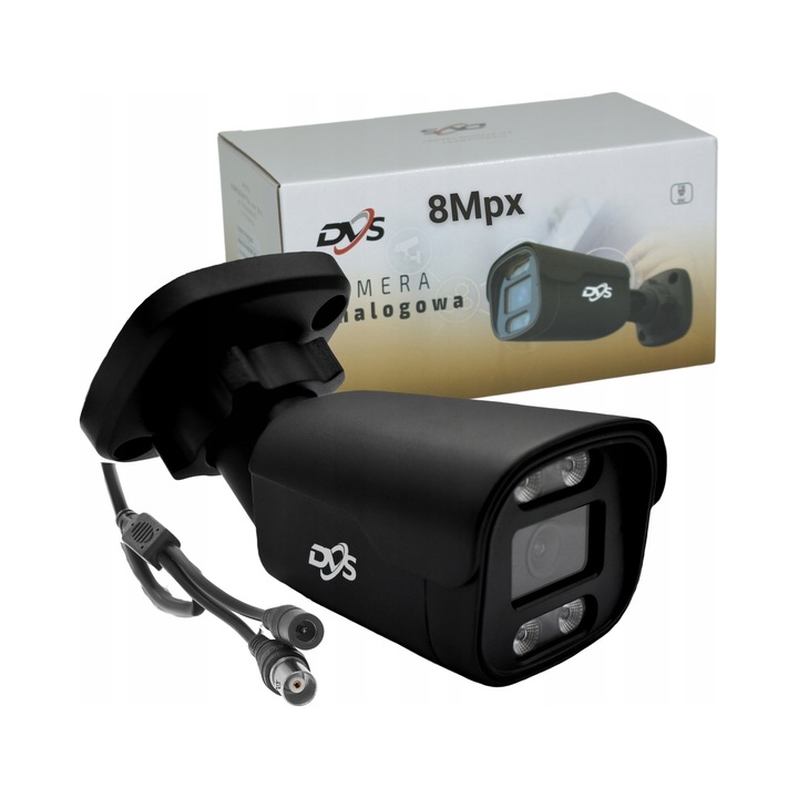 Camera de supraveghere analogica DVS 8Mpx, tuba, rezolutie 4K Ultra HD, vedere nocturna 25m, IP66, 2.8mm