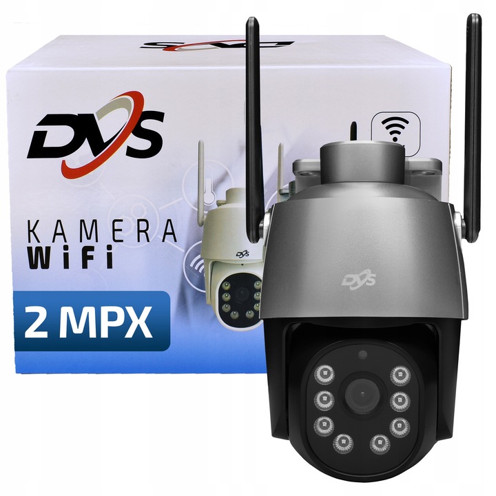 Camera de supraveghere WiFi PTZ DVS-SDIP2036EC-IRWs, 2Mpx, detectie miscare, gri, 168x130x98mm