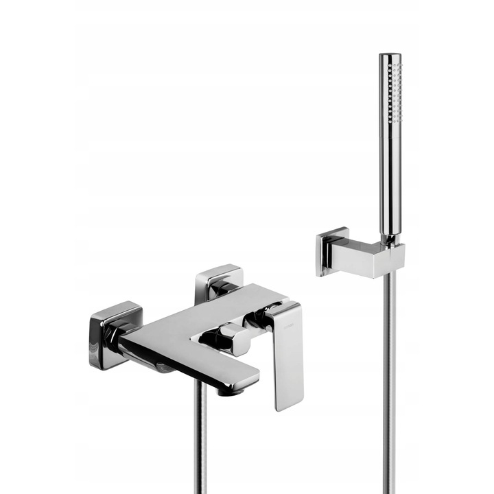 Set baterie dus si cada Trino, crom, montaj pe perete, 1/2 inch, 150 cm, Anti Wipe