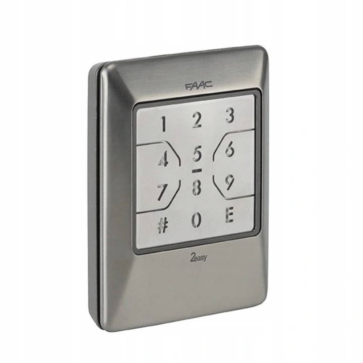 Безжична клавиатура FAAC XKP, инокс, 868MHz, 72x21x100mm, 4 команди