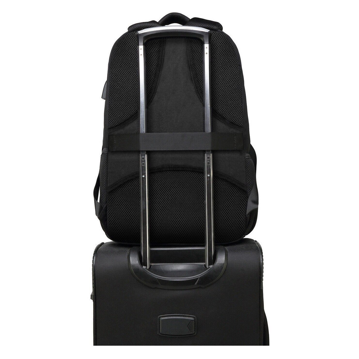 Rucsac calator pentru laptop 15,6", 25L, impermeabil, 45,5x30,5x20cm, negru, set cu lacat