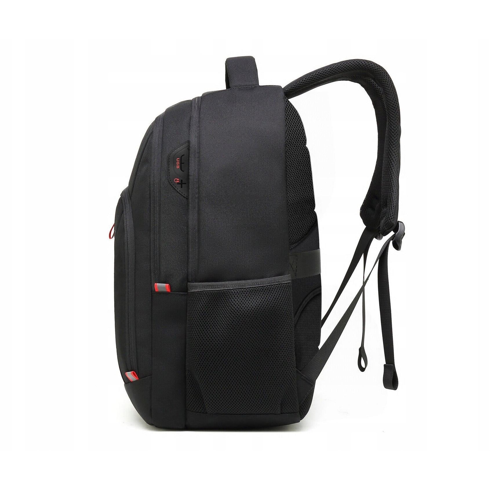 Rucsac calator pentru laptop 15,6", 25L, impermeabil, 45,5x30,5x20cm, negru, set cu lacat