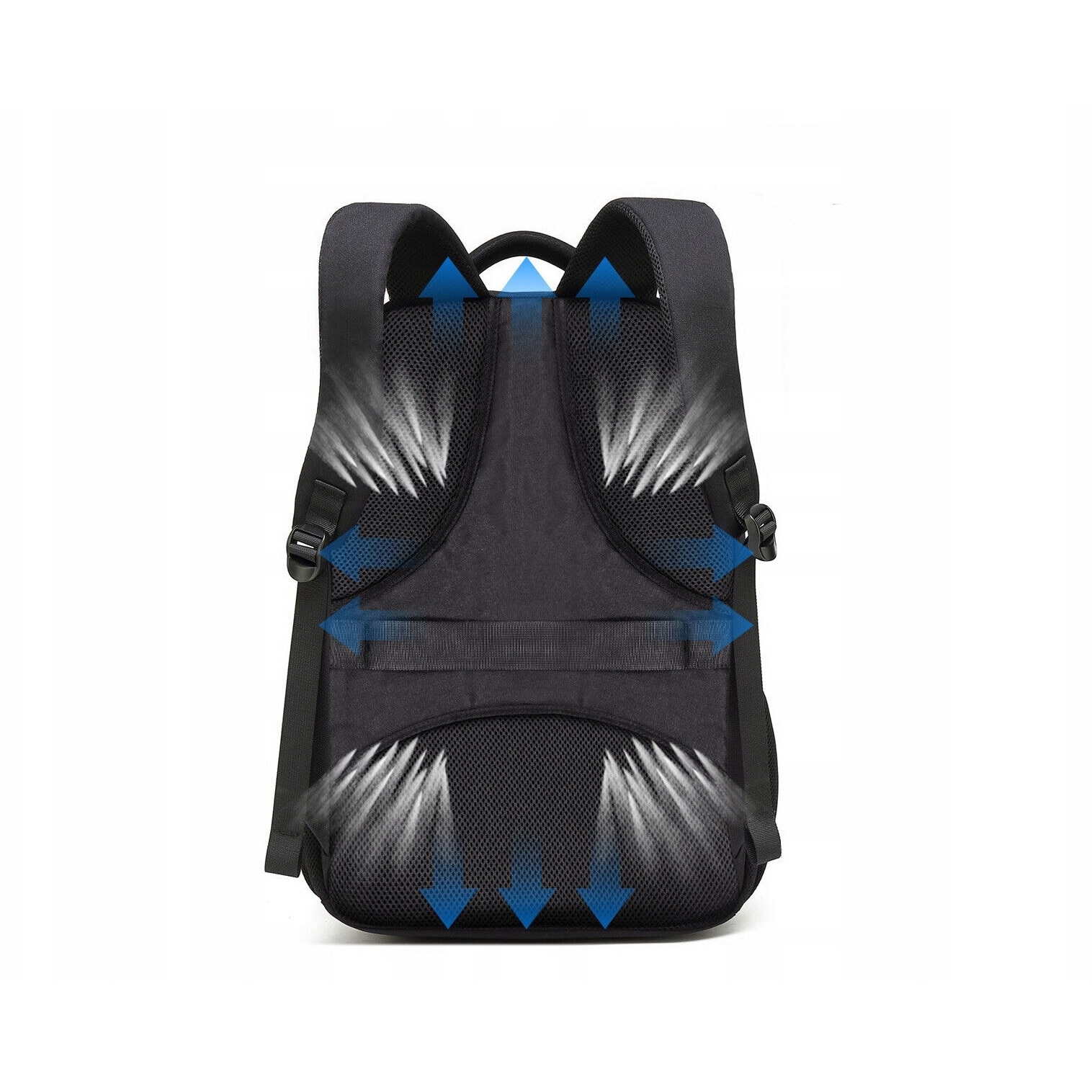 Rucsac calator pentru laptop 15,6", 25L, impermeabil, 45,5x30,5x20cm, negru, set cu lacat