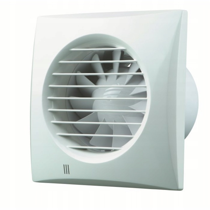 Ventilator baie Vents Quiet 100 Mild Duo, alb, cu timer, 99x158x136mm