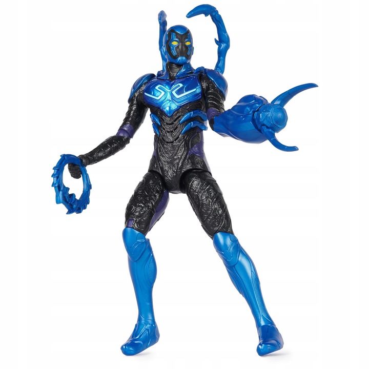 Фигурка DC Comics Blue Beetle Battle-Mode, 30 см, светлини и звуци, 3 сменяеми аксесоара