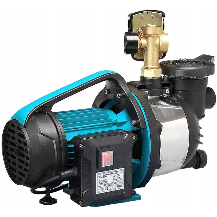 Pompa apa Multi 1300 INOX IBO cu filtru, set complet, 2850 RPM, tehnopolimer/tel inoxidabil