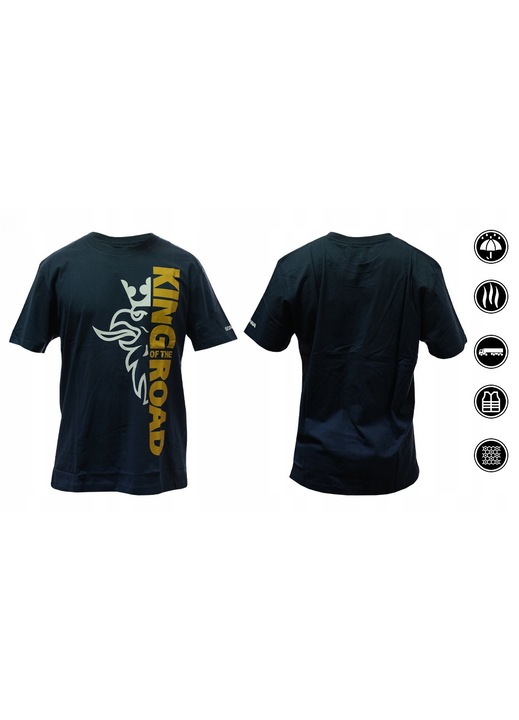 Férfi póló, Scania, King of the Road, XXL, fekete szín, pamut, 2XL INTL