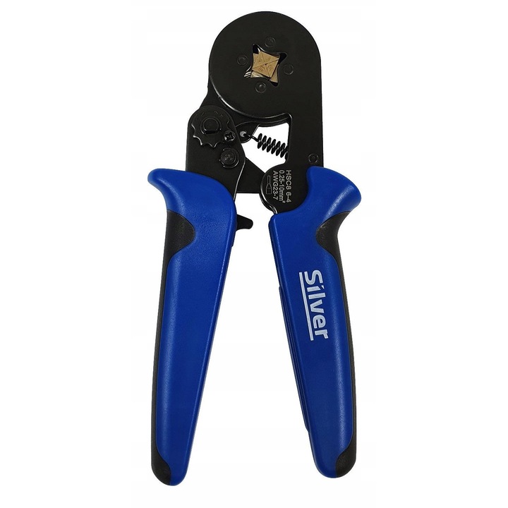 SilverTools krimpelő fogó 0,25-10 mm2, strapabíró kivitel, gumírozott markolat, 175mm