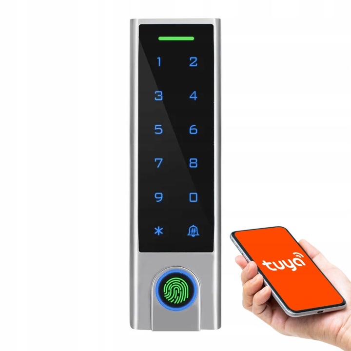 Control acces Force KPF-1CH-S-WIFI, ujjlenyomat olvasó, RFID, IP66, 148x43,5x22mm