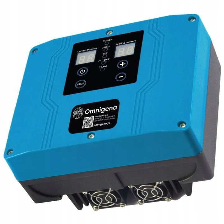 Invertor Omnigena PCF 2,2kW-3/3, pentru pompe, 400V, 7,7A, IP X4, 1,4m cablu