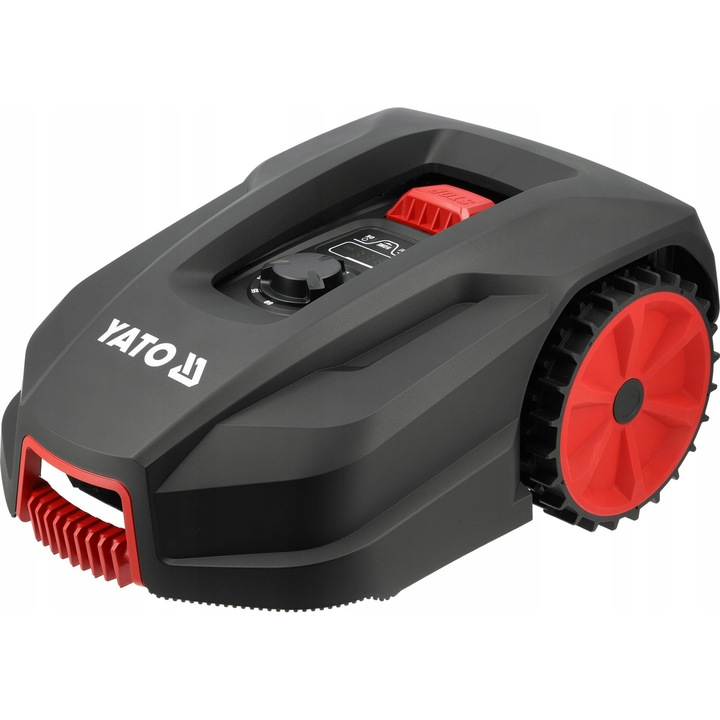 Robot de tuns iarba YATO 20V 2.0Ah, pentru suprafata de 500m², Wi-Fi, Bluetooth, dimensiuni 55x36x23cm, set complet