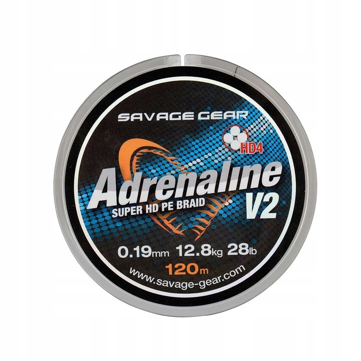 Fire pescuit Savage Gear HD4 Adrenaline V2 120m 0,08mm 4,5kg