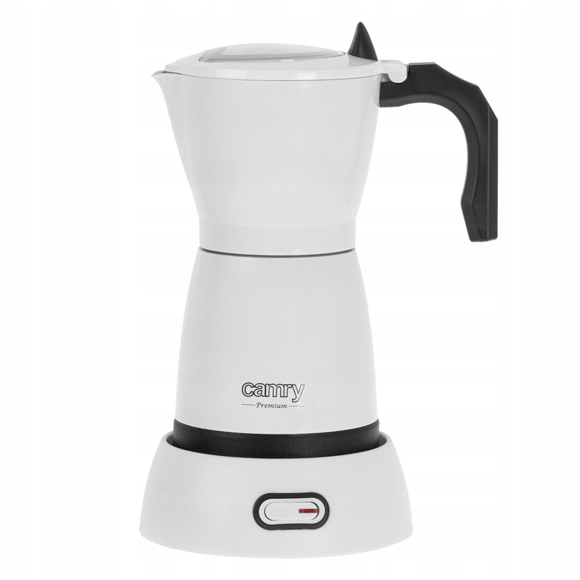 Cafetiera Moka electrica Camry CR 4415W YX9N4VXQ, 300 ml, alb/negru