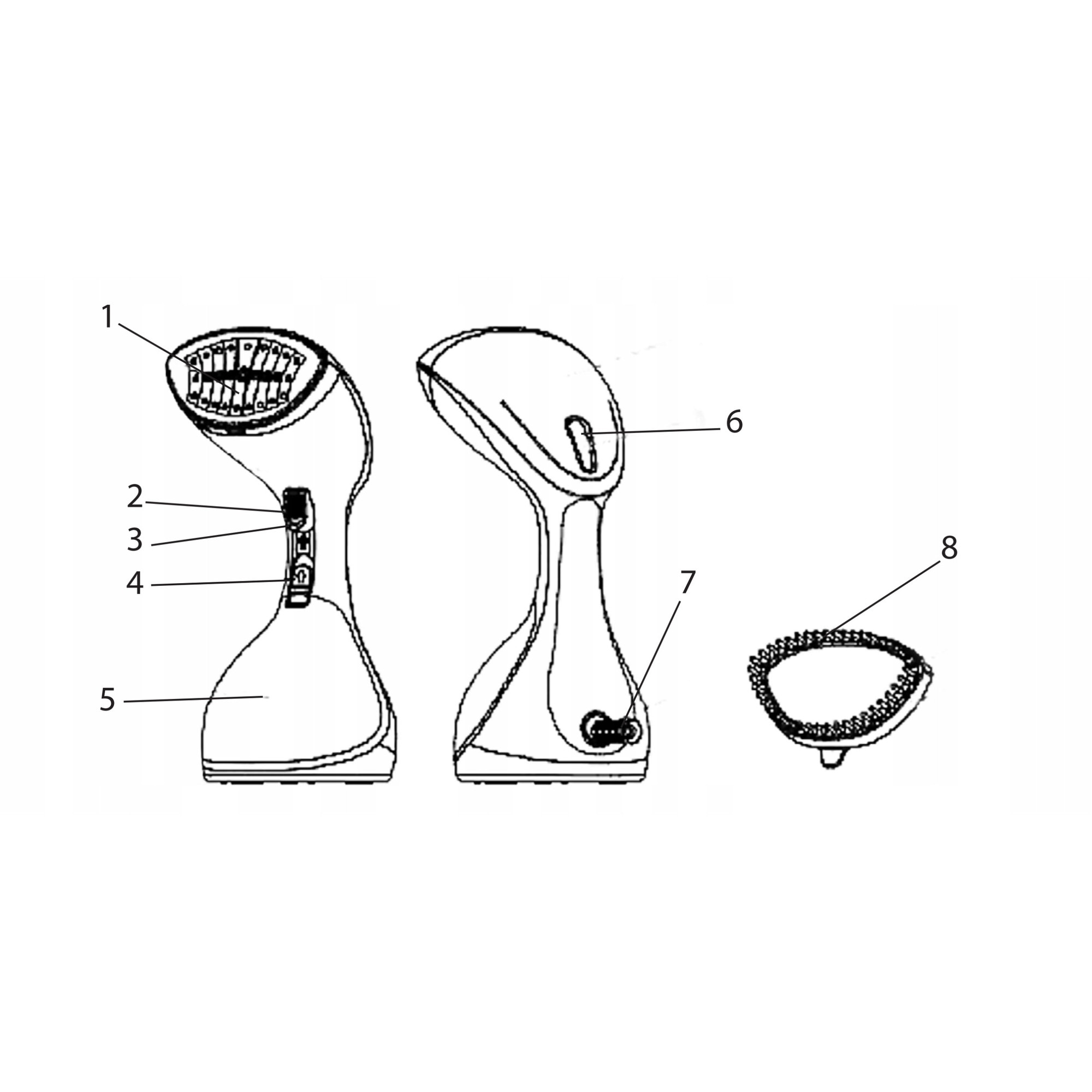 Parownica de imbracaminte Maestro MR-355, 1500W, abur, capacitate rezervor 240ml, 27,5x12x11cm, culoare aquamarine