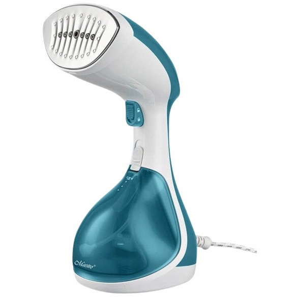 Parownica de imbracaminte Maestro MR-355, 1500W, abur, capacitate rezervor 240ml, 27,5x12x11cm, culoare aquamarine