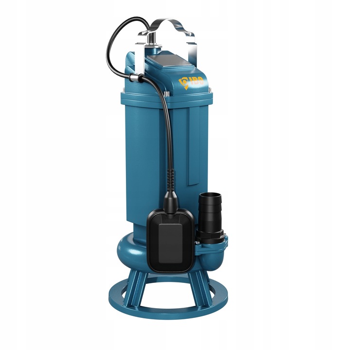 Pompa submersibila IBO Tyran 1500F cu tocator 230V, 10m cablu, IP68, 2850 RPM