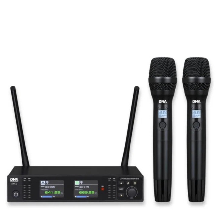 DNA Professional XMIC 2 - Wireless dual set: 2 x handheld microphones + receiver (518542 MHz)