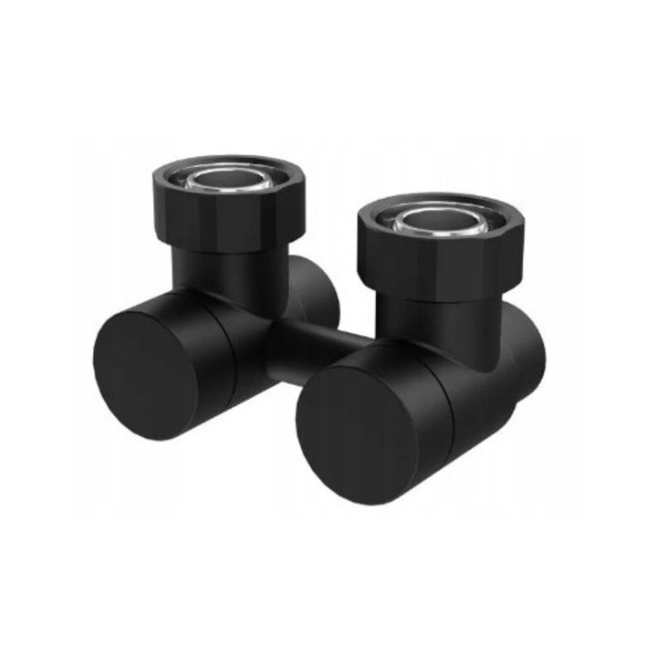 Racord de robinet unghiular, Instal Projekt, negru mat, 3/4''