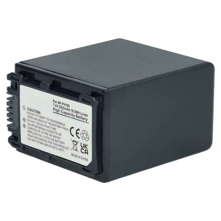 Baterie acumulator 2200mAh pentru Sony NP-FV90/NP-FV100, Li-Ion, 7.2V