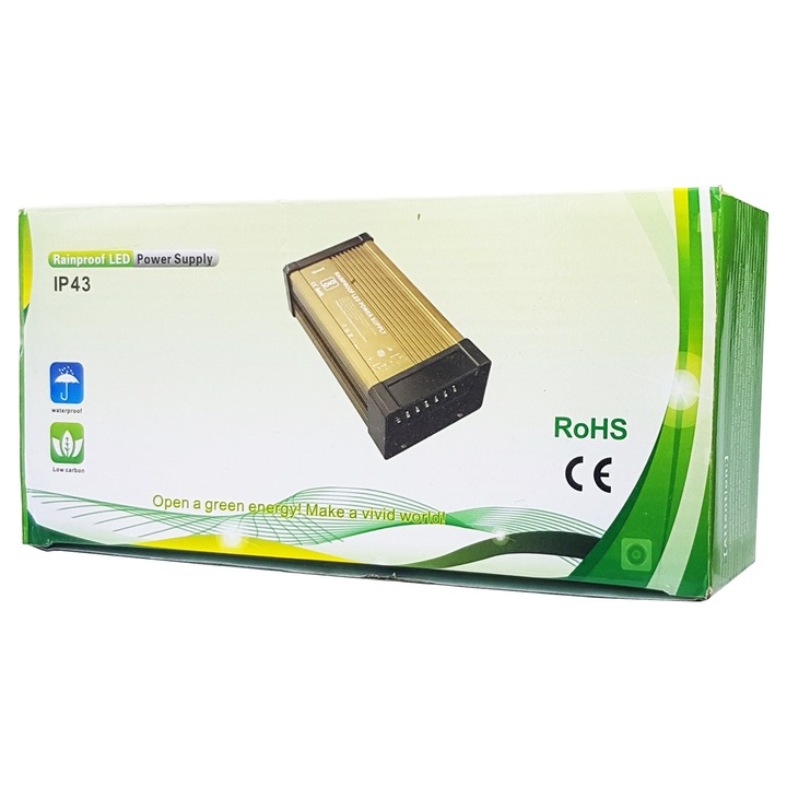 Sursa de alimentare externa 150W 12V 25A IP43, 2 iesiri, 230V AC