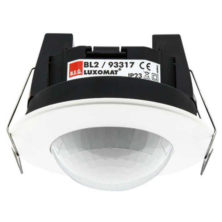 Senzor de miscare si prezenta BEG, alb, 80x61mm, IP23, 2-5m montaj
