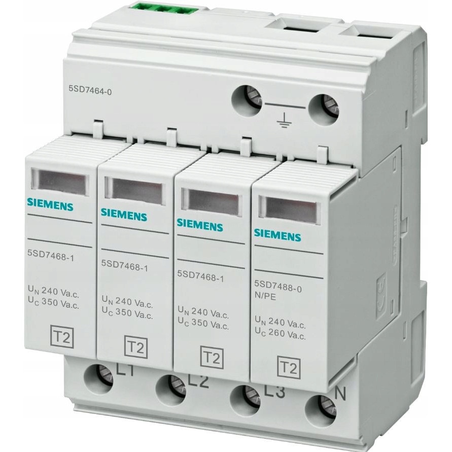 Ogranicznik de supratensiune C Tip 2 4P 20kA 350V 3+N/PE 4 module