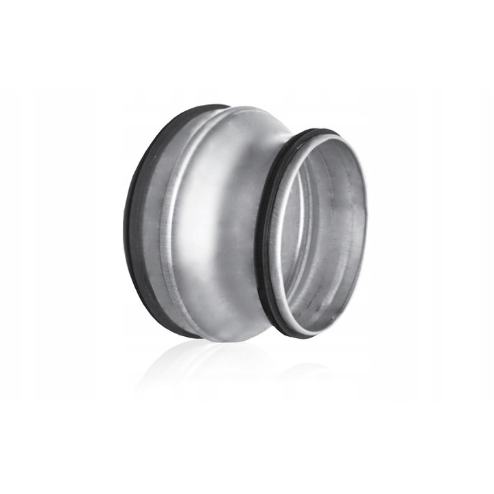 Szimmetrikus szűkítő, Alnor, 400mm-ről 355mm-re, horganyzott acél, tömítésekkel