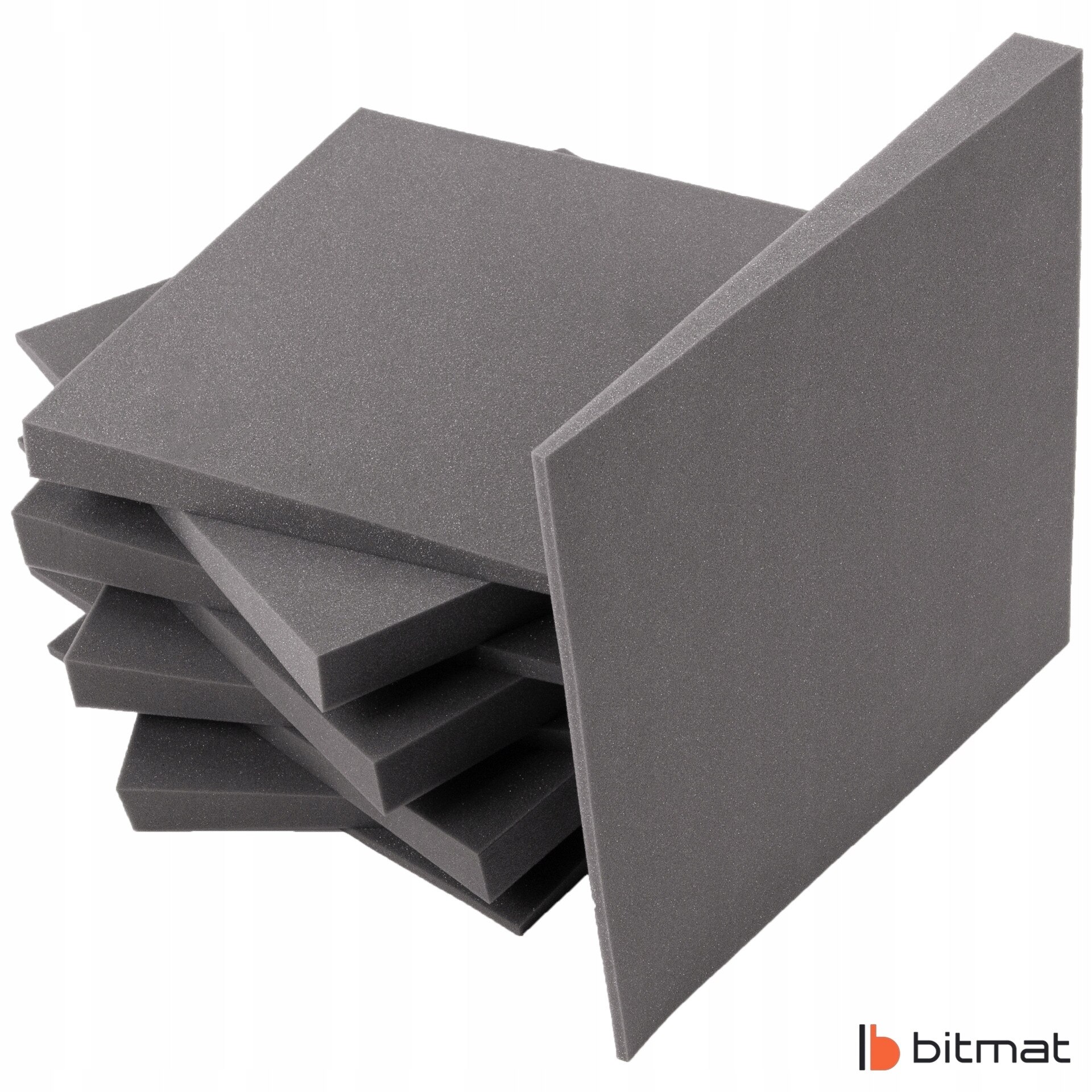 Panel acustic Bitmat 3D, 50x50x5cm, gri, 1 bucata - eMAG.ro
