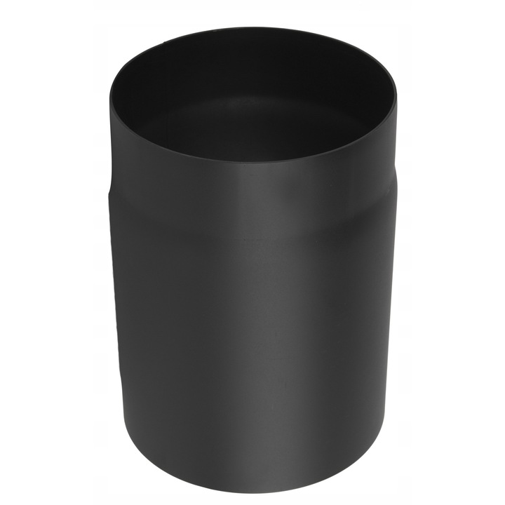 Prodmax fém füstcső Fi 180, 0,25 m, 2 mm vastagság, 1000°C-ig hőálló, fekete színű