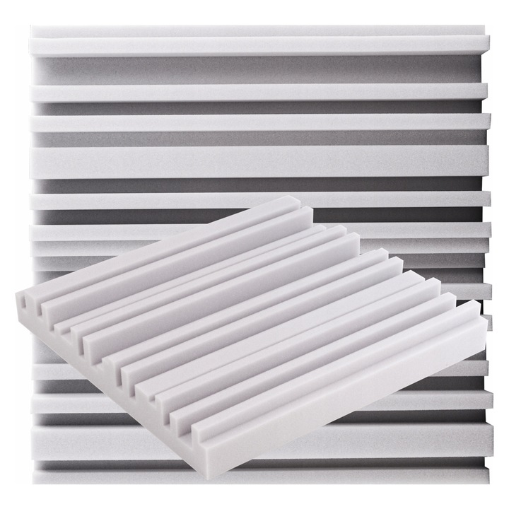 Panel acustic Equalizer, Bitmat, 50x50x7cm, jasnosar, set 4 bucati