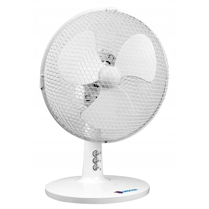 Asztali ventilátor, Descon, DA-0902, 20W, 9", fehér, 2 sebesség, oszcilláció