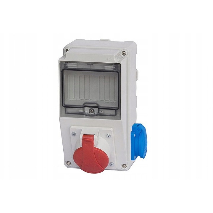 Tablou electric F-Elektro Lago 32A 6 module, 1x230V, gri, IP44