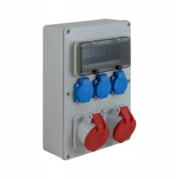 Elektromos elosztószekrények, RB-3232, 2x32A/5P, 3x230V, IP44, 102x228x348mm