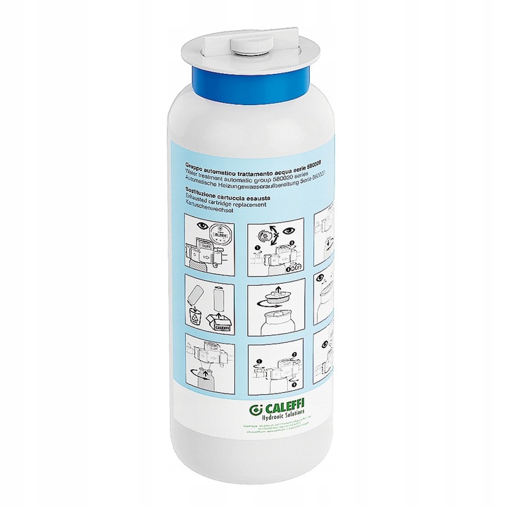 Caleffi, cartus de demineralizare, 2 l/min, 4 bar, 2" 1/2-8 NPS