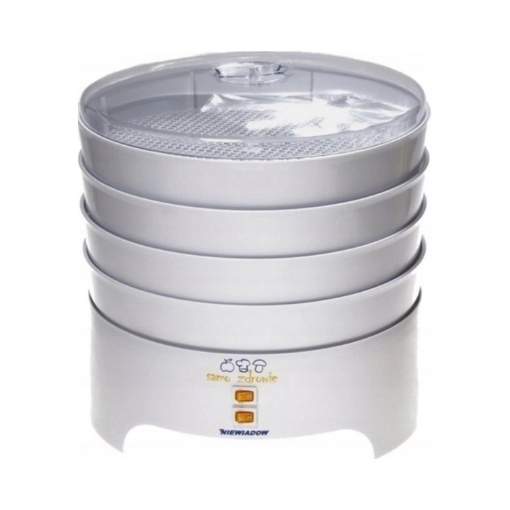Deshidrator Niewiadow 300W, 4 situri 30cm, alb, set