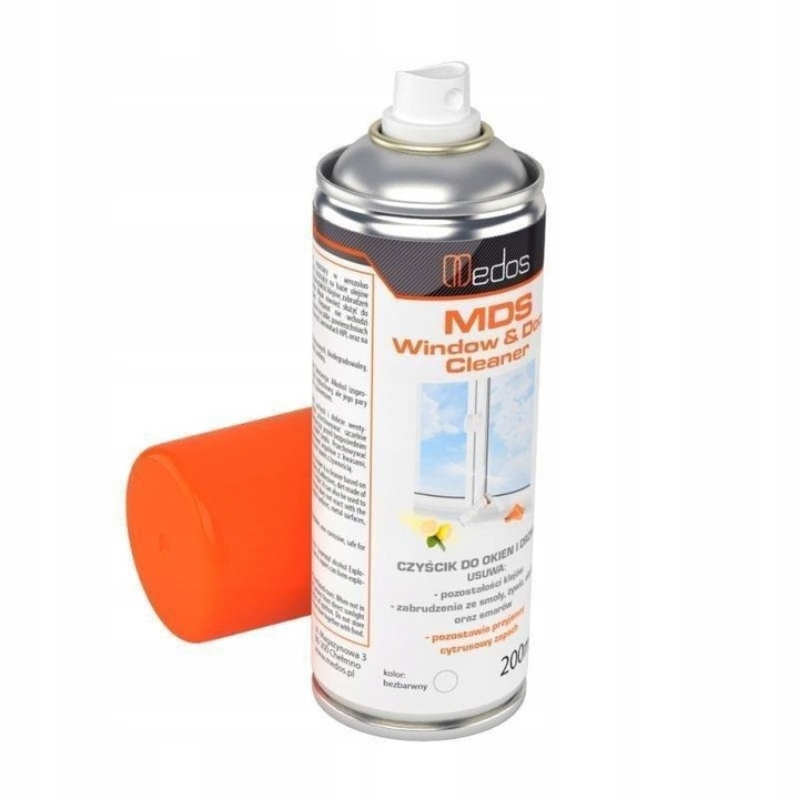Solutie curatat geamuri, Medos, 500ml, biodegradabila, pentru suprafete metalice si sticla