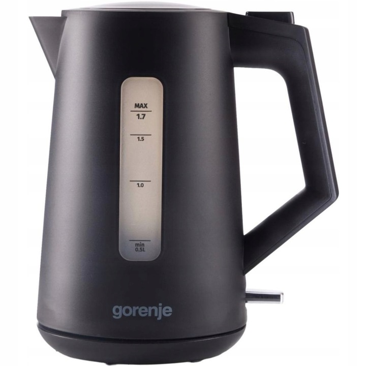 Fierbator electric Gorenje K17OPB 2200W 1,7L negru, baza rotativa 360°