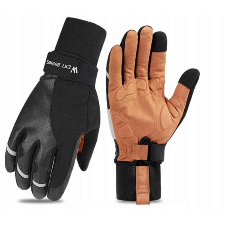 Sportkesztyű, West Biking, gélbetétekkel, légáteresztő, érintőképernyőhöz, elérhető méretek M-XXL