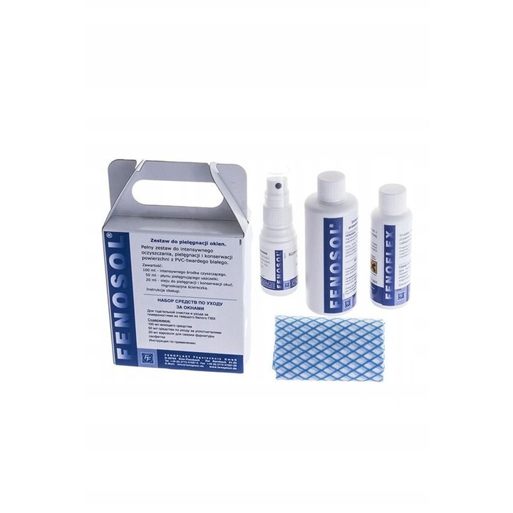 Set de curatare si intretinere pentru feronerie, FENOSOL, 100ml, 20ml, 50ml, alb