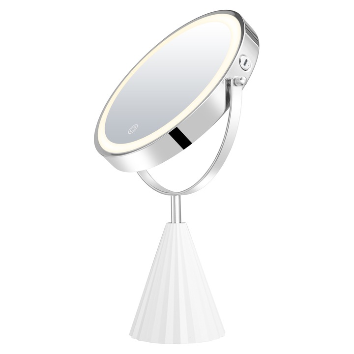 Lusterko cosmetic Vitalpeak CM20 cu iluminare LED, 2 fete, design modern, dimensiuni 1 szt.