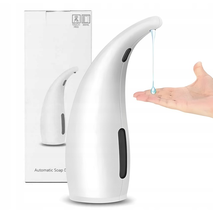 300 ml-es automata szappanadagoló, Maibang, fehér, érintésmentes, IPX7