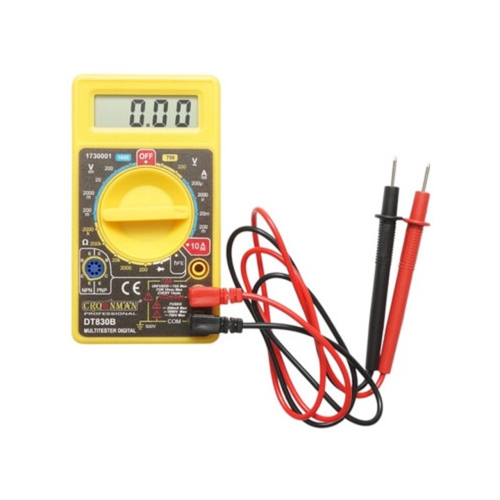 Multimetru digital universal, 6 functii masurare AC/DC 1000V 10A