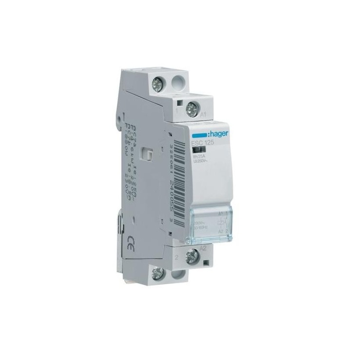 Stycznik modulowy Hager ESC126 25A 230V AC, 1 modul, IP20