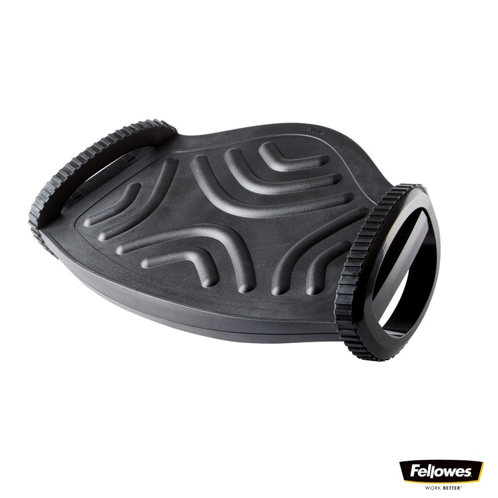 Suport ergonomic pentru picioare, Fellowes Smart Suites, cu balansoar, 2 inaltimi reglabile, bile de masaj, pentru birou si acasa