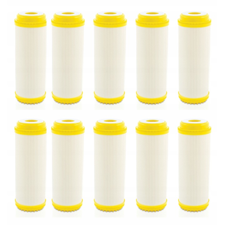 Set 10 cartuse filtrante de rasina, Klarwod, 60x250mm, capacitate 2000l, eliminare calcar