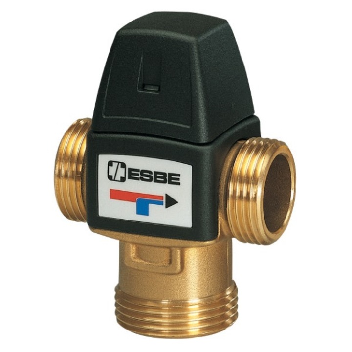 ESBE VTA322 keverőszelep, 20-43C, DN20, GZ 1", 70x42x52mm