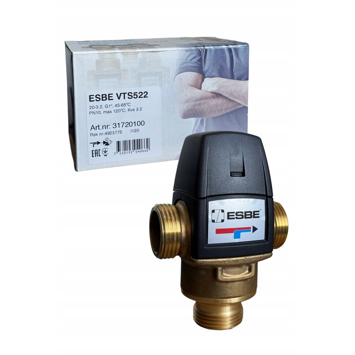 ESBE VTS522 termosztatikus keverőszelep, 45-65C, 1''