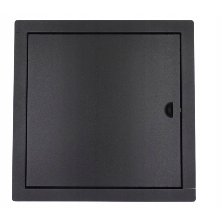 Drzwiczki revizionale metalice 30x30cm, negre, cu inchidere prin zavor