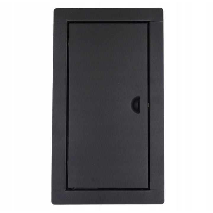 USA DE VIZITARE 20x40 METAL NEGRU TRAPA DE VIZITARE CU INCHIDERE