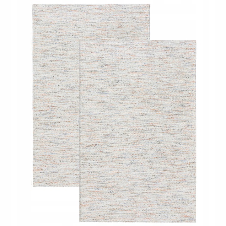 Covor antiderapant set 2 bucati 55x85cm gri/multicolor pentru bucatarie